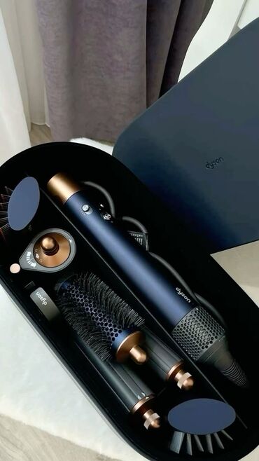 кийим тиккен машинка: Мультистайлер Dyson, 210 °С жана андан жогору, Түздөө үчүн, Насадка-спираль, Толкундуу жасалга үчүн