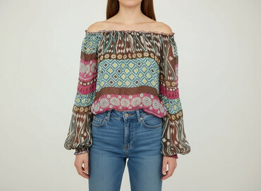 koszulka na ramiączkach jedwabna: Women's blouse, size S
