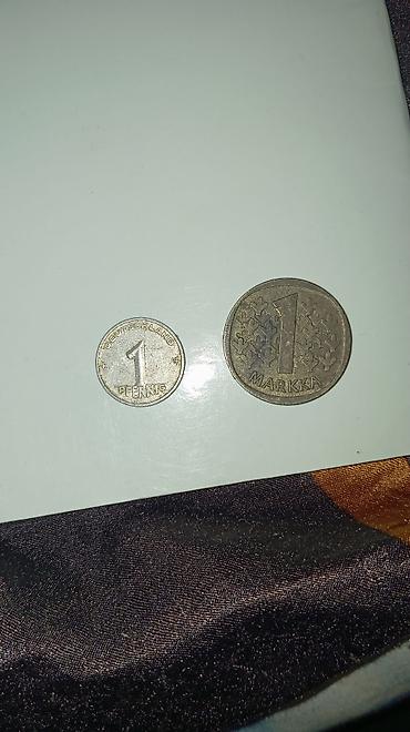 Kolleksiya üçün köhnə xarici sikkələr dəsti - 1 Pfennig, Almaniya