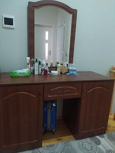 çarpayı ucuz: Yataq otağı mebel dəsti - Material: tünd qəhvəyi rəngli MDF/laminat — 2