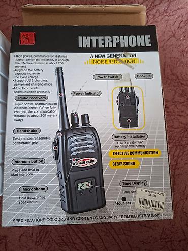 Uşaq ratsiyaları: INTERPHONE Two-Way Radio dəsti (JQ220-6C5) Batareyasi var.Qutuda — 4