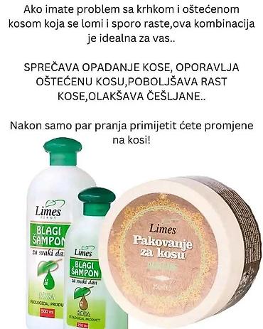 dioptrija plus 1: Limes Hair Care – pakovanje za kosu 250 ml + Limes Blagi šampon Opis — 6