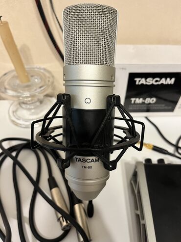 микрофон для студии: Домашняя звукозаписывающая студия Tascam, usb подключение, б/у