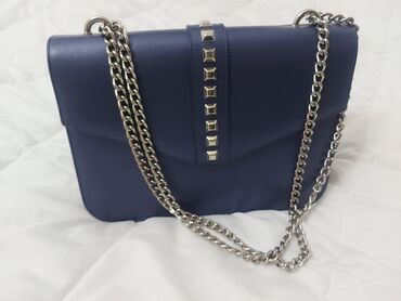 Handbags: Tašna Mona, plavo teget boje, u dobrom stanju