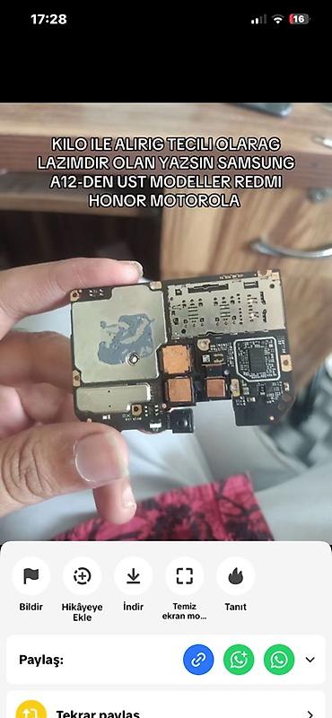 televizor platası: Samsung A12 üst madel 2-3 kamerali platalari Redmi 2-3 kamerali Honor — 1