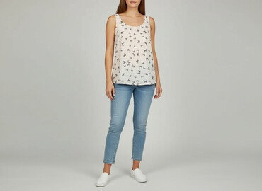 t shirty czarne guess: Women`s top, size M