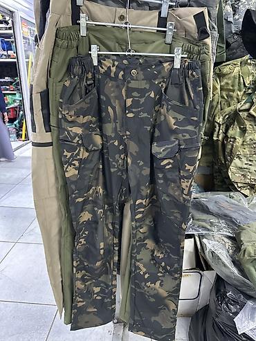 Тактческие брюки с карманами карго - Камуфляжная расцветка at lalafo.kg Тактческие брюки с карманами карго - Камуфляжная расцветка