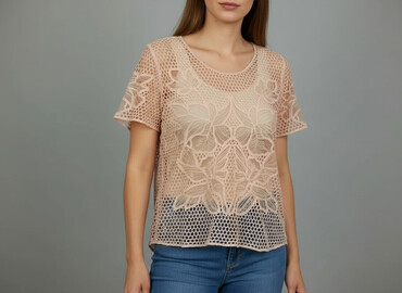 koszula z różą mohito: Janina, Women's blouse, size 2XL (EU 44)