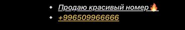 телефон номера: Продам красивый крутой номер О! Номер platinum! +996 509966666 🔥