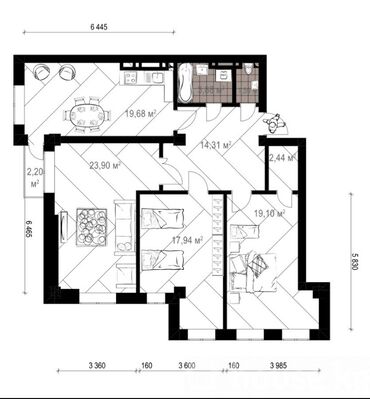 Продажа квартир: 3 комнаты, 105 м², Элитка, 3 этаж, Евроремонт