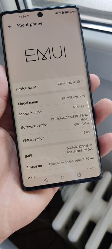 Huawei: Huawei Nova 10, 128 GB, bоја - Crna, Dual SIM, Face ID, Otisak prsta — 8