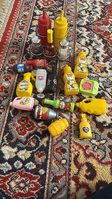 Digər oyuncaqlar: Uşaq oyuncaqları – mətbəx və market mövzulu plastik butulka və qab — 3