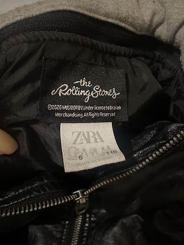 кожный куртка: Детская куртка ZARA x The Rolling Stones. - Модель: бомбер с — 4