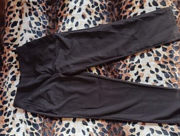 женские брюки с высокой посадкой: Şalvar, Trendyolmilla, XL, rəng - Qara
