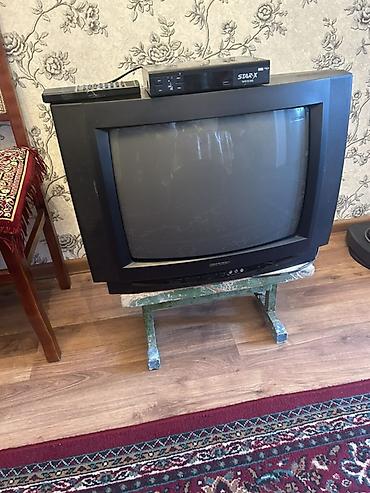 tv box nədir: Kineskop (CRT) televizor + rəqəmsal tuner dəsti Məhsulun tərkibi: - — 2