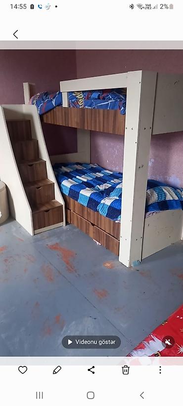 aqlay daş: Uşaq üçün iki mərtəbəli çarpayı dəsti ünvan saray qəsəbəsi - Kompakt — 1