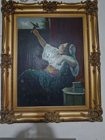 allah yazılı şəkillər: Çox köhne şekillerdi ketan üzerinde yağlı boya ile çekilib orginalın
