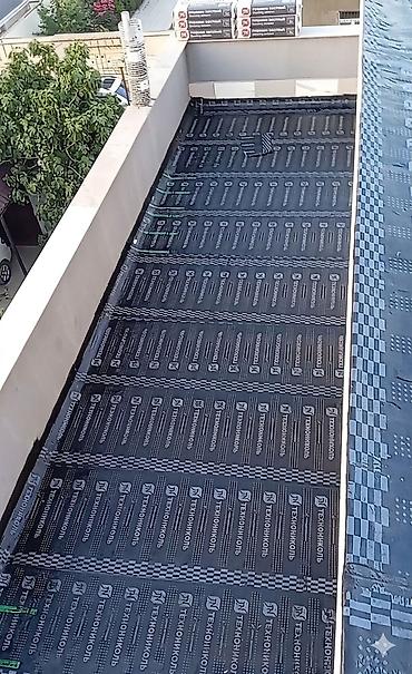 Кровельные работы: Tol Bitum əsaslı rulon hidroizolyasiya işi Xidmətin təsviri: - Düz və — 5