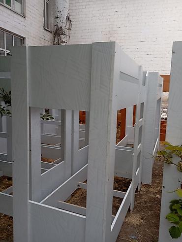 bunk bed: Двухъярусные каркасные кровати из ЛДСП детские - Прочные каркасы для — 2