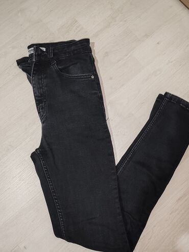 sarene siroke pantalone: Jeans, High rise, Skinny