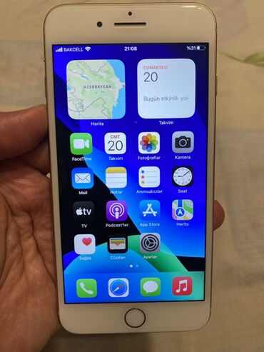 Apple iPhone: IPhone 8 Plus, 64 GB, Qızılı, Barmaq izi — 2