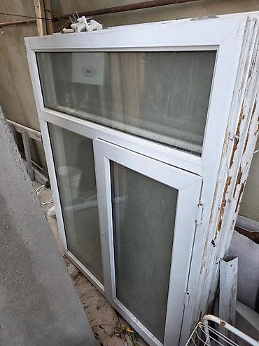 donuz heyvan: PVC pəncərə bloku - Material: ağ rəngli PVC profil - Üst hissə: sabit — 2