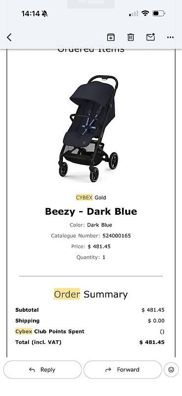 cybex beezy: Коляска, Cybex, цвет - Голубой, Б/у, Самовывоз, Платная доставка — 7