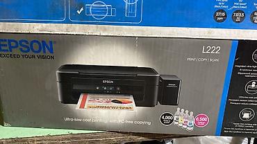 baku electronics printer qiymetleri: Epson L222 çoxfunksiyalı printer - Funksiyalar: çap, surətçıxarma — 1