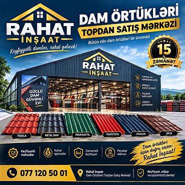 Ковролин: Rahat inşaat xidmetnzdedir isdenlen olcude ve istenlen dizaynda dam — 1