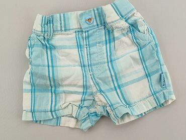 spodnie w kratę dla chłopca: Shorts, H&M, 0-3 months, condition - Good