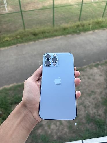 IPhone 13 Pro Max, 256 GB, Sierra Blue, Sənədlərlə, Face ID, Simsiz şarj