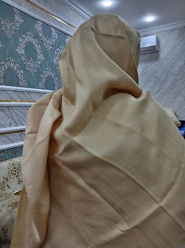 paltarlar ucuz: Bej rəngli qadın örtüyü/şal - Parça: nazik, yumşaq toxumalı, nəfəsalan — 3