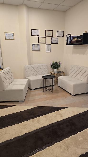 kafe stulları: Ağ rəngli iki nəfərlik divan oturacaq - Minimalist dizayn, almaz — 3