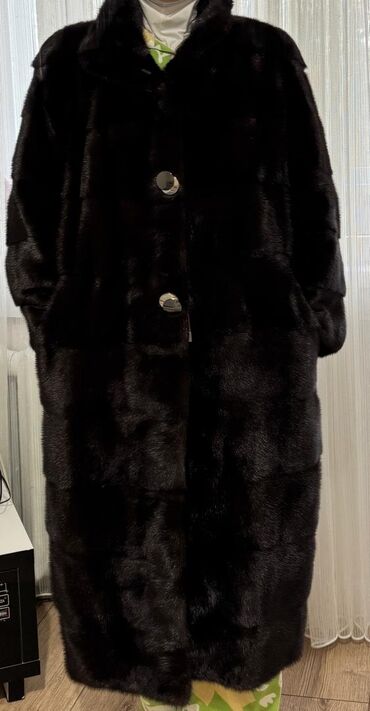 норковые шубы: Шуба, Норка, Длинная модель, Турция, 5XL (EU 50)