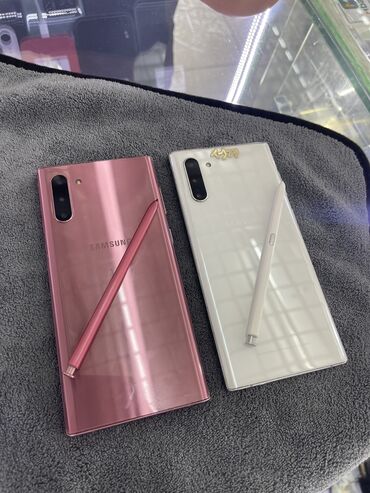 мобильные телефоны ми новые без бу: Samsung Note 10 5G, Колдонулган, 256 ГБ, түсү - Ак, 1 SIM