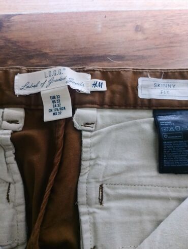 kišne pantalone: Trousers H&M, S (EU 36), color - Brown