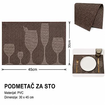 KMT PVC podmetač za čašu za vino 2407959 - Brend: Kmt style -