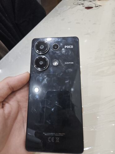 poco m6 pro qiymeti: Poco M6 Pro, 256 GB, rəng - Qara, Sensor, Barmaq izi, Face ID