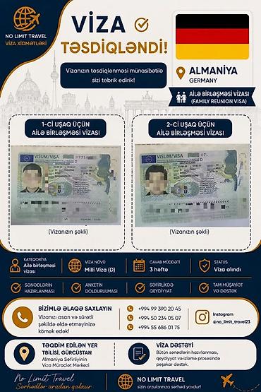 Digər xidmətlər: Xidmət: Litva və Almaniya turist vizası üçün peşəkar dəstək Təsvir: - — 4