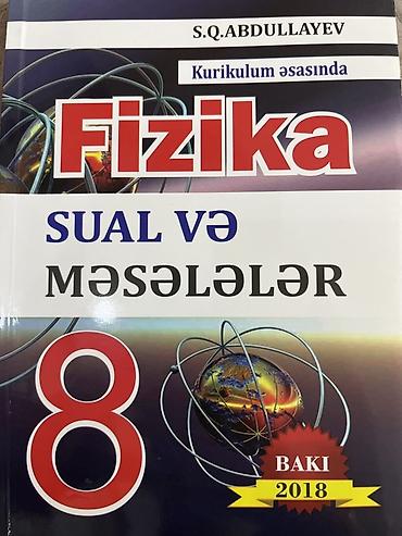məktəb kitabları: Fizika 8-ci sinif, 2018 il, Pulsuz çatdırılma — 1