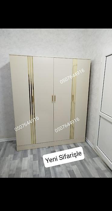 kreslo tek: Düz dolab, Yataq otağı üçün, Paltar üçün, Açılan, Korpuslu, 6 qapı — 9