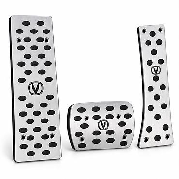 changan oshan x5 plus: Changan üçün pedal üzlükləri dəsti — 3 ədəd Changan loqolu, gümüşü — 2