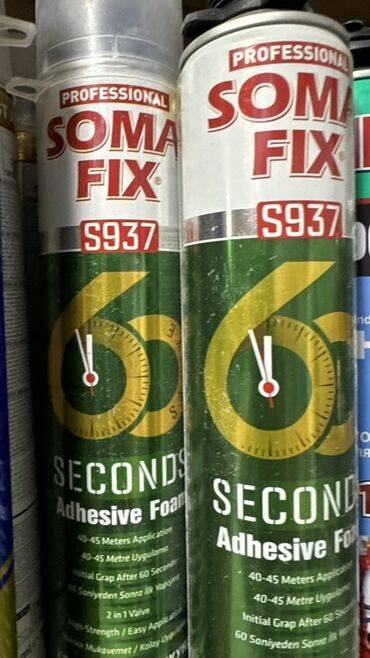 плиточный клей: Профессиональная клей-пена Soma Fix S937 обеспечивает быстрое и