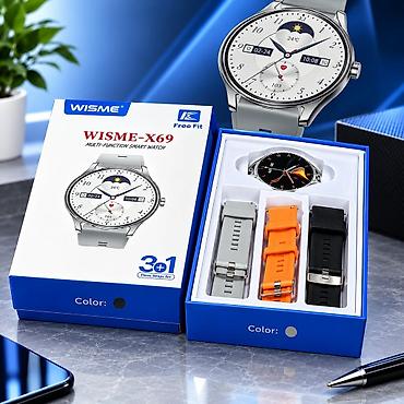 Yeni, Smart saat, Sensor ekran, rəng - Qara