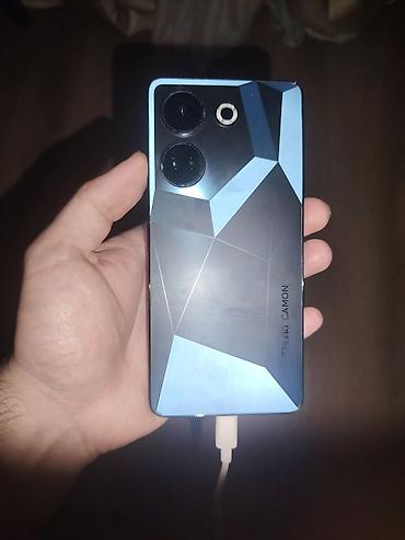 telfon tutacaqi: Tecno Camon, rəng - Mavi, Qırıq — 1
