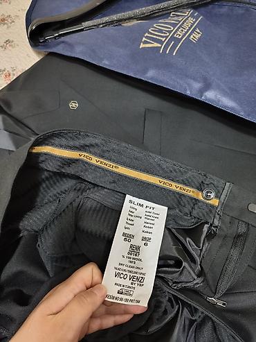 новый куртка: Мужской классический костюм Vico Venzi (Slim Fit) Костюм новый — 4