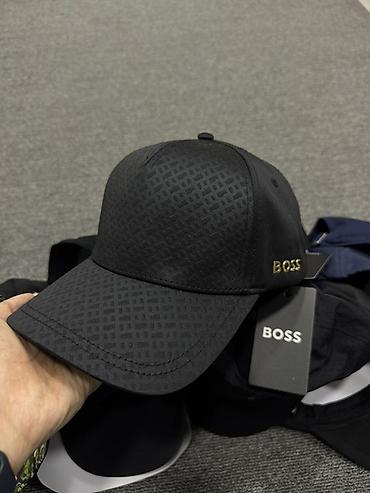 кепка boss: Головные уборы, Boss, Новый, цвет - Черный, Самовывоз — 1