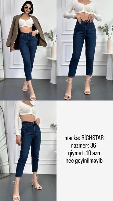 Şalvarlar: Women's Pant A-Dress, S (EU 36), rəng - Göy