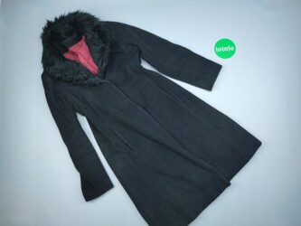 Пальто XS, візерунок - Однотонний, колір - Чорний