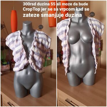 Ostala ženska odeća: Set odeće – detaljni opisi sa fotografija: 1) Prugasta unisex bluzica — 3
